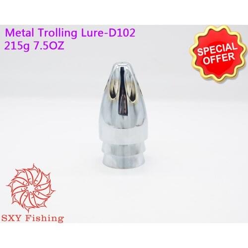 SXY FISHING D102 7.5OZ Metal Trolling Lure Metal head Metal copper head Metal Octopus head Deep sea fishing Trolling bait