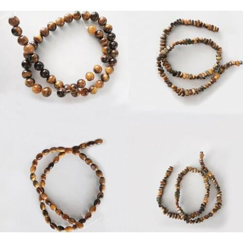 Tiger Eye Natural Stone Beads Irregular Shape Gravel Beads For DIY Necklace Bracelet Fashion Jewelry Making 16'' Size