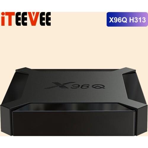 X96Q new Android 10.0 X96 Q Smart TV BOX Allwinner H313 Quad Core 2GB 16GB 2.4GHz WiFi media Mini box Set-Top Box 1GB 8GB 20pcs