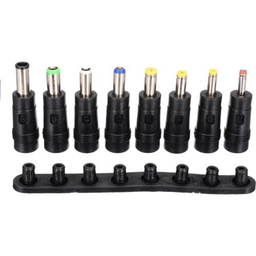 8Pcs/pack AC DC Power Charger Adapter Tips Universal 8 Tips Head Charger For Asus Samsung Laptop PC