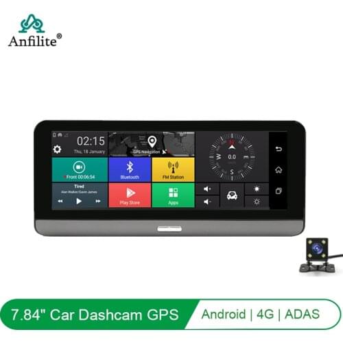 Anfilite 8 Inch Android 5.1 ADAS 10 in 1 DashCam Car DVR Camera 4G WIFI 1+16G GPS Bluetooth Full HD 1080P Video Recorder