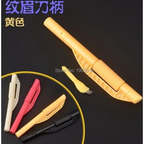 High quality 50pc Semi-permanent disposable manual Tattoo pen Fog eyebrow pencil tattoo Consumption equipment drift lip supplies