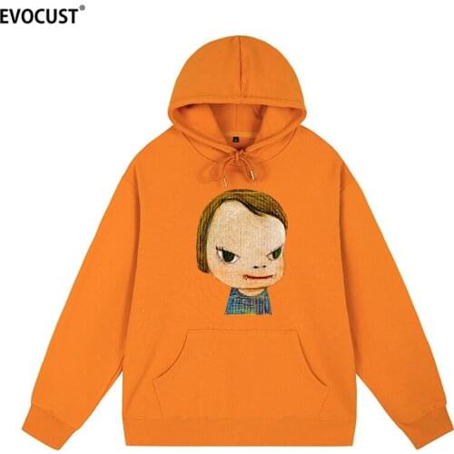 Yoshitomo Nara simple stretch solid new clothing casual Hoodies Sweatshirts men women unisex Cotton