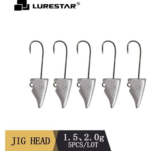 1.5g 2g Jig Head 5pcs/Lot Hook Jig-Lure Worm-Jig-Hook Lead-Head Crank Hard-Bait Fishing Gear Soft Japan Cultiva Texas-Rigs