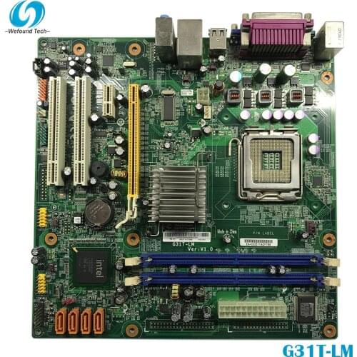100% Working Desktop Motherboard for G31T-LM L-IG31A M8050 M6900 DDR2 System Board Fully Tested