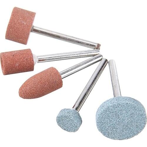 15pcs/set Rotary Tool Grinding Bits Polishing Head Rotary Corundum Abrasive Die Grinder Drill Bit Tools Grinding Ceramic Stone