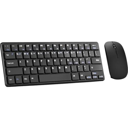2.4G Wireless Mini Keyboard and Mouse Combo Portable Multimedia Keyboard(64 keys) Mice(1200DPI) For Laptop PC TV Smart Device