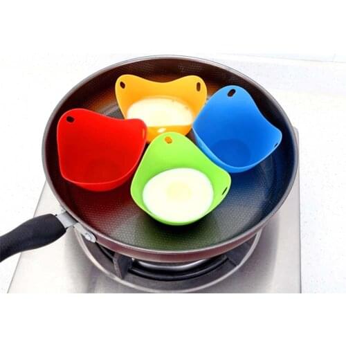 4PCS/8PCS/12PCS/16PCS Silicone Egg Poacher Poaching Pods Pan Mould Kitchen Cooking Tool Accessories