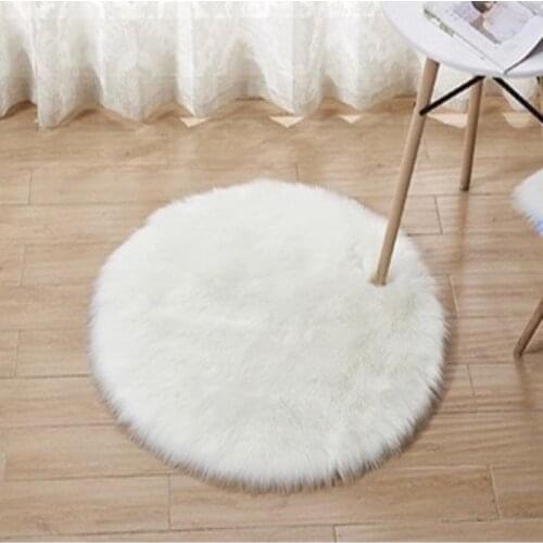 Velvet Faux Suede Lining Longer Nap Home Mat for Living Room