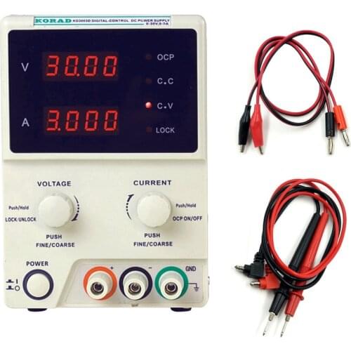 KORAD KD3003D Mobile Phone Repair Adjustable DC Regulated Power Supply 30V3A High Precision Dual LCD Four-Digit Display