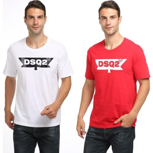 Brand Dsqicond2 DSQ2 printing Women Mens cotton sports T-shirt Crew Neck short sleeve sweat-absorbent comfort Shirt
