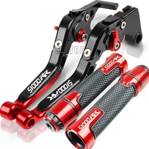 For BMW S1000RR S-1000 RR 2015 2016 Motorcycle CNC Brake Clutch Levers Handlebar Grip Handle Hand Grips 15-16 S 1000 RR LOGO