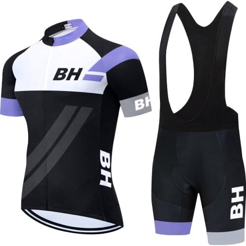 TEAM Cylcing Wear BH Jersey 20D Pad Bike Pants Suit Men Summer Quick Dry BICYCLING Shirts Maillot Culotte Clothing 2021