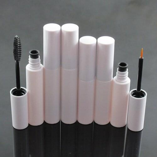 12pcs 8ml 10ml Refillable Travel Empty Lady Up Mascara Tube with Eyelash Wand Rubber Inserts