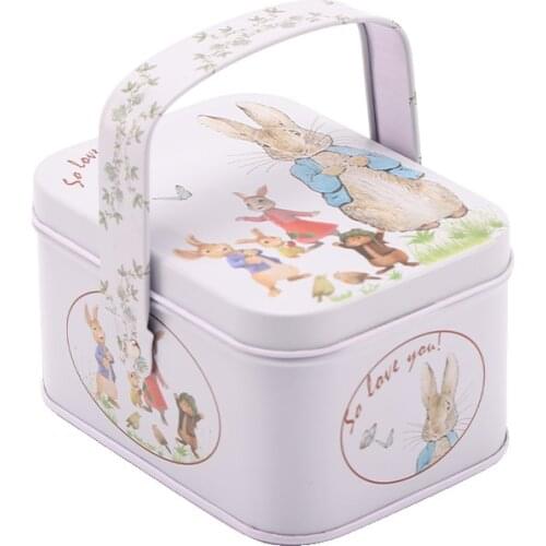 New Retro Portable Storage Box Jewelry Snacks Candy Storage Tank Earphone Storage Iron Box Gift Box