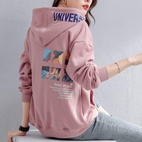 2021 autumn winter clothes women new casual oversized anime hoodie Girls cute Sweatshirt female Lady long sleeve hoodies BVA101