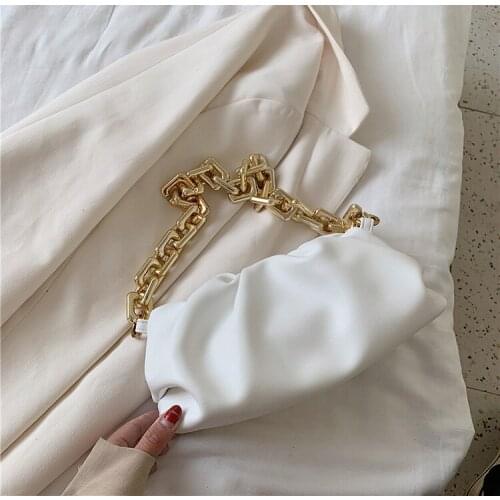 New Fashion Ruched Soft Leather Bags Women Popular Leather Handbags Women Small Ladies Shoulder Bags For Women