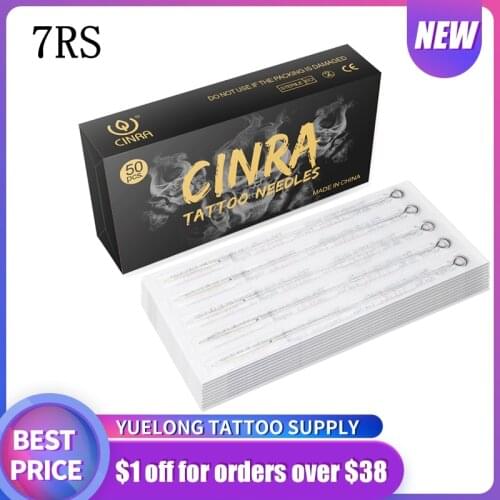 CINAR Disposable Tattoo Needles 7RS For Tattoo Machines Gun Round Shader For Tattoo Machine Tattoo Kit Tattoo Supplies