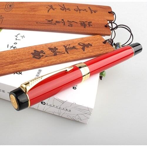 JINHAO 100 Century Series Resin Fountain Pen Iridum Nib with Converter Golden Clip Business Office Writing Pen