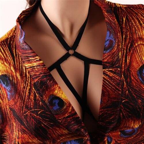 Body Cage belt punk wear women suit sexy lingerie female Rave wear Binding women top Bindz Body Elastic Harness Pole Dance Wear