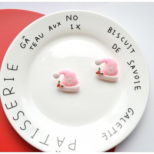 Christmas Gloves Ear Post Stud Earrings Yellow Gloves Unique Colorful Pattern Xmas Snowflake Geometric Acrylic Earrings,1 Pair