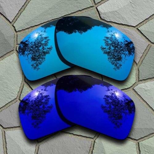 Sky Blue&Violet Blue Sunglasses Polarized Replacement Lenses for Oakley Big Taco