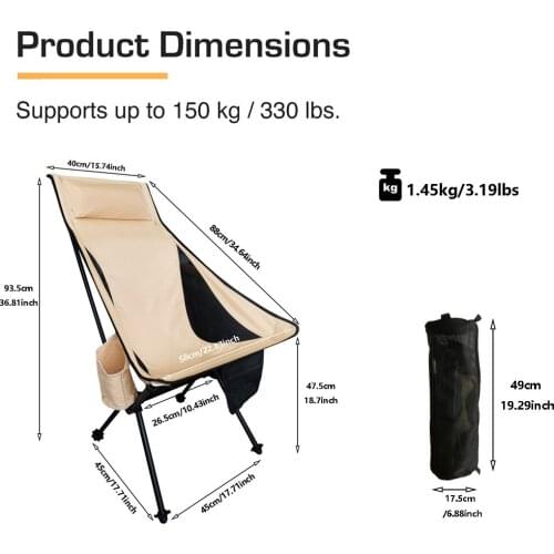 Fishing Chair Oxford Cloth Portable Folding Lengthen Camping Seat For Fishing Festival Picnic BBQ Beach Ultralight Chair Beach