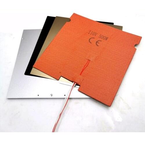 Funssor Voron trident 3D printer 3 Point bed levelling MIC6 build plate silicone heater 8mm thickness PEI spring sheet