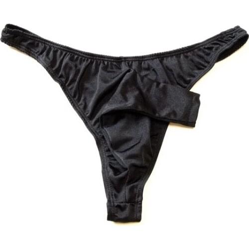 1PCS Open Top Penis Pouch Thongs Mens Sexy Underwear Erotic Gay Men G-string Panties Mix Colors