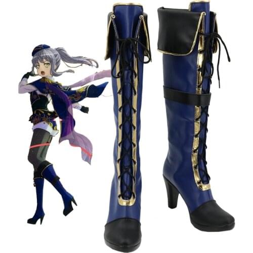 Unisex Anime Cos BanG Dream! Yukina Minato Cosplay Costumes Boots Shoes Halloween Christmas Party Custom Size