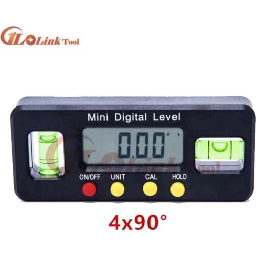 100mm 150mm 200mm 360 degree Mini Digital Protractor Angle Finder Inclinometer Electronic Level With Magnetic Bottom Angle Tool