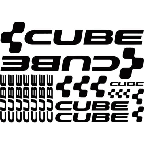 15cm*10cm Creative Car Sticker Kit Cube Adesivi Bici Stickers for Bike Mtb Bdc Bicicletta KK Vinyl Decal Waterproof Accessories