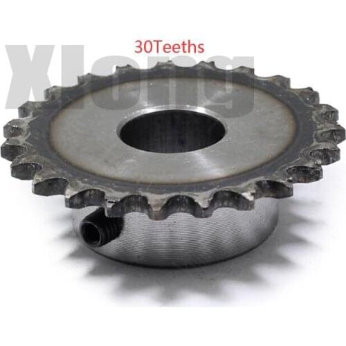 2pcs Inner Hole: 10mm Precision 2 Points Sprocket 30Teeth 45 # Steel Quenching Pitch 6.35