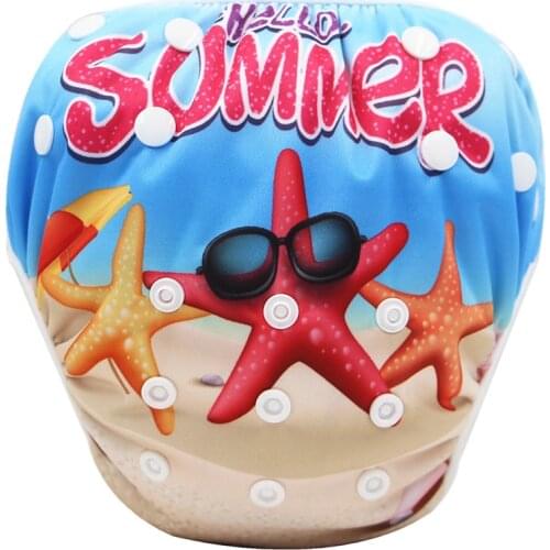 Waterproof Adjustable Cloth Diapers Pool Pant Swimming Diaper Cover Reusable Baby Nappies Newborn Swimwear Swim Trunks swimsuit