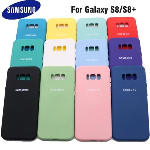 Samsung Galaxy S8 Plus High Quality Liquid Silicone Case Silky Soft-Touch Back Cover For Galaxy S 8/S8 Plus/S8+ Phone Shell