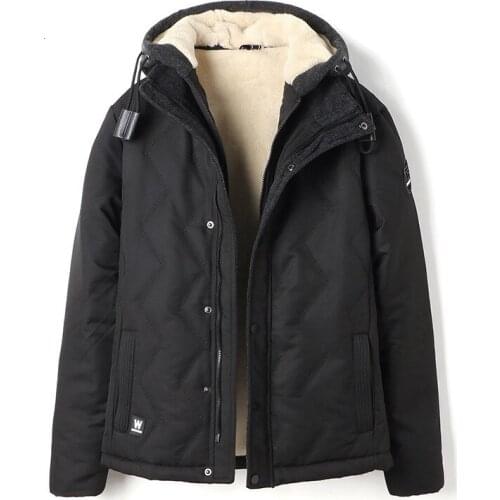 Winter Mens Even Hat Increase Down Cotton-padded Clothes Loose Thickening Cotton Leisure Time Man Keep Warm Cotton-padded