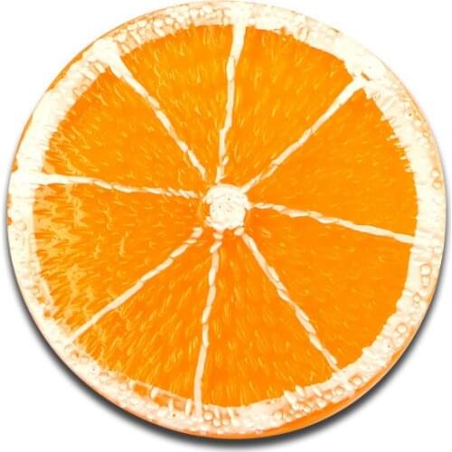 10Pcs Resin Big Orange Slice Decoration Crafts Flatback Cabochon Kawaii DIY Embellishments For Scrapbooking Accessories