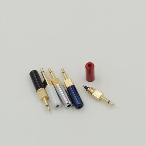 10Pcs Mini 2.5mm Mono Jack Male Audio Plug Soldering Cable Adapter Connection Audio DIY Connectors for 2.8MM Hole