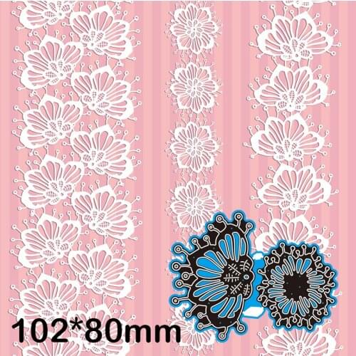 102*80mm Flower New Cutting Dies Scrapbook Decoration Embossing Paper Craft Album Card Punch Knife Mold