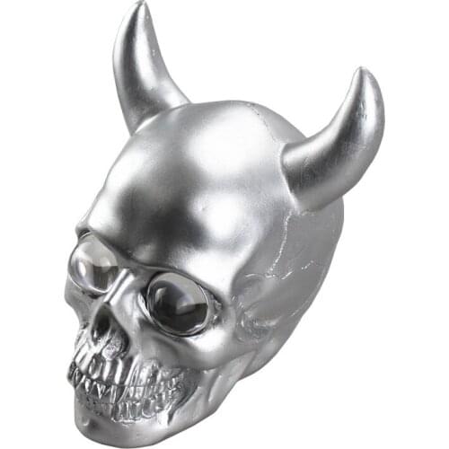 12V LED Motorcycle Skull Front Head Light Headlight Lamp For Honda Kawasaki Yamaha Suzuki Cafe Racer Old School Bobber Touring