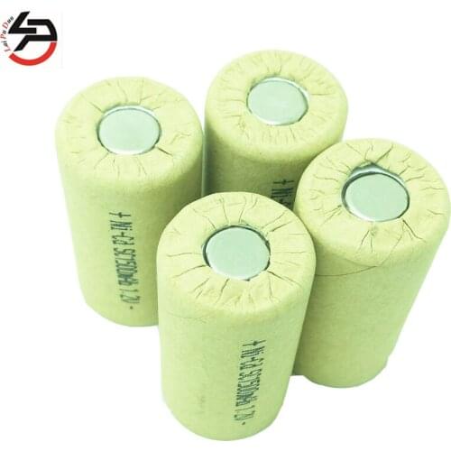 4pcs 22*42mm Sub C SC Rechargeable Battery 1.2V 1500mAh NI-CD Batteries For Electronic Tools