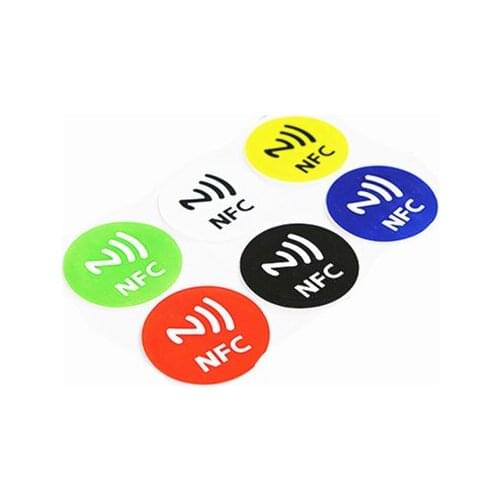 5pcs NFC Tags Stickers Ntag216 13.56mhz Rfid Tag Card for Samsung galaxy s5 Note3 S4 Sony Xperia Nokia Nexus4/5 LG HTC