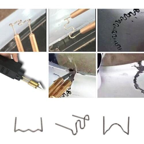 652F 100 Pcs/Set 0.6mm Wave Flat Hot Staples For Plastic Stapler Repair Welder