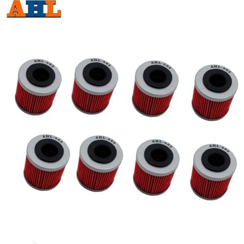 8PC AHL Motorcycle Oil Filter For APRILIA RXV450 RXV550 ENDURO 449 RS4 125 124 SXV450 SXV550 For Derbi 125