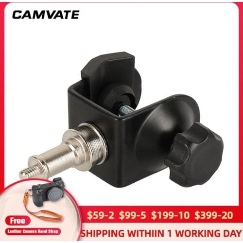 CAMVATE Universal C-Clamp With 1/4"-20 Metal Mounting Point For Flashlight/Articulating Magic Arm/Moniter/Video Light Mounting