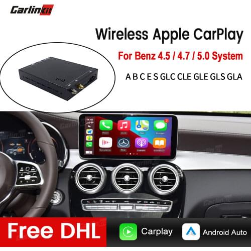 CarlinKit 2.0 Wireless Carplay Decoder Box Android Auto For Mercedes NTG5.0/4.5/4.7 Support Reverse Camera Mirror Music Free DHL