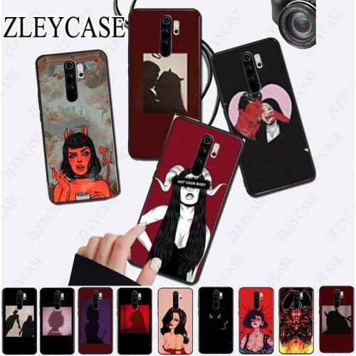 Devil Woman Phone Accessories Case for redmi note8pro note7 note5 note6pro 7A 8A 8 note9s note 8t note9pro Cellphones
