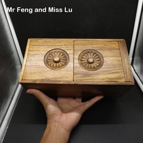 26 cm Elm Wood Magic Box Puzzle Special Mechanism Game Toy Brain Teaser Chinese Culture Characteristic Old Ancient Jewelry
