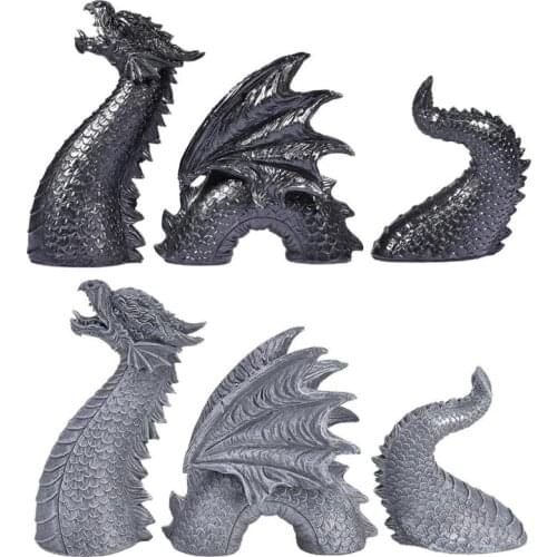 Dragon Gothic Lawn Garden Decor Statue 15.7" Ebros Gift Garden Dragon Statue for Home Outdoor Yard Garden Art Ornaments Lawn