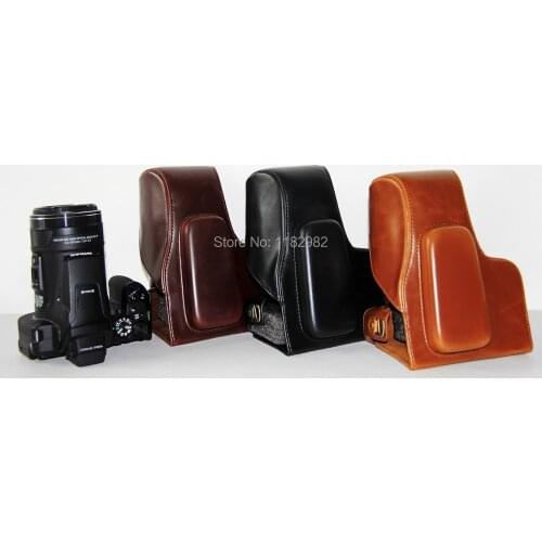 Leather Camera Case Bag Cover for Nikon Coolpix P900s P900 digital camera